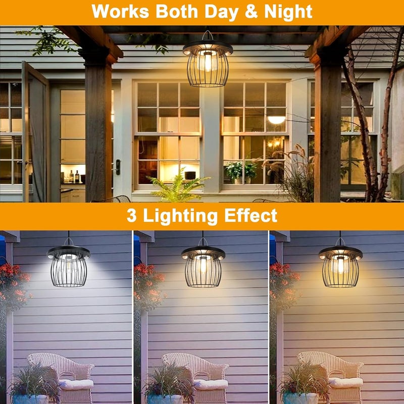 AEQ Solar Shed Light Indoor Outdoor, Solar Gazebo Lights Work in Daytime with Dual Motion Sensor/5 Modes/Remote Control, Waterproof Garage Lights with for Porch Shed Garage Barn - Image 5